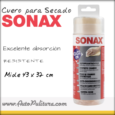 cuero para secado sonax autopulitura