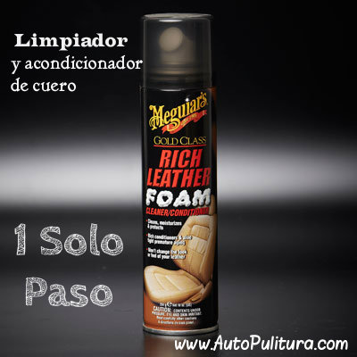 Espuma Limpiadora y acondicionadora de cuero meguiars