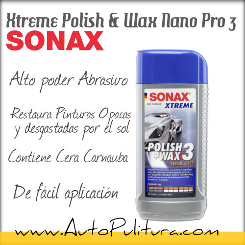  SONAX 3 NanoPro 02022000 Xtreme Polish and Wax